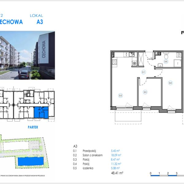 Mieszkanie A3 - Reda ul. Cechowa - ETAP 1