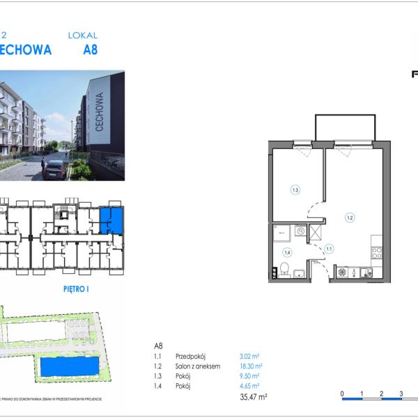 Mieszkanie A8 - Reda ul. Cechowa - ETAP 1