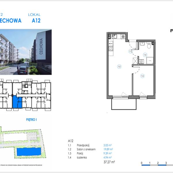 Mieszkanie A12 - Reda ul. Cechowa - ETAP 1