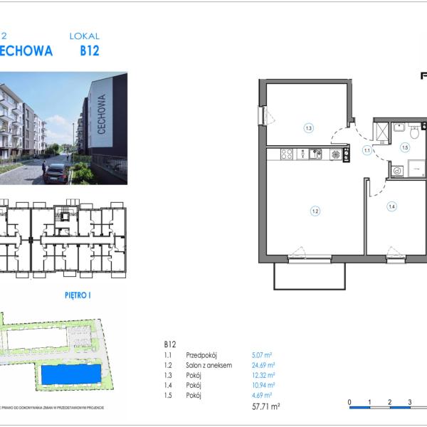 Mieszkanie B12 - Reda ul. Cechowa - ETAP 1