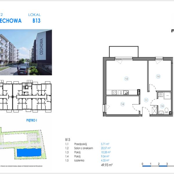 Mieszkanie B13 - Reda ul. Cechowa - ETAP 1