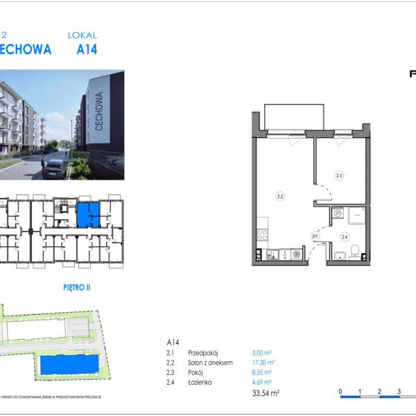 Mieszkanie A14 - Reda ul. Cechowa - ETAP 1
