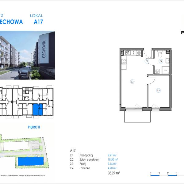 Mieszkanie A17 - Reda ul. Cechowa - ETAP 1