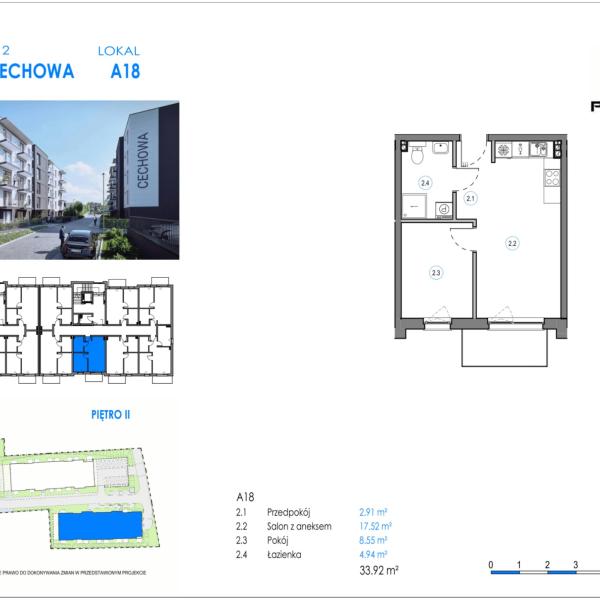 Mieszkanie A18 - Reda ul. Cechowa - ETAP 1