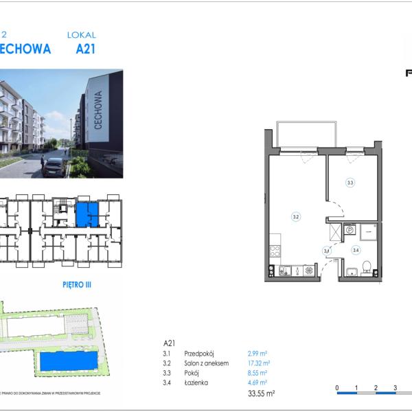 Mieszkanie A21 - Reda ul. Cechowa - ETAP 1