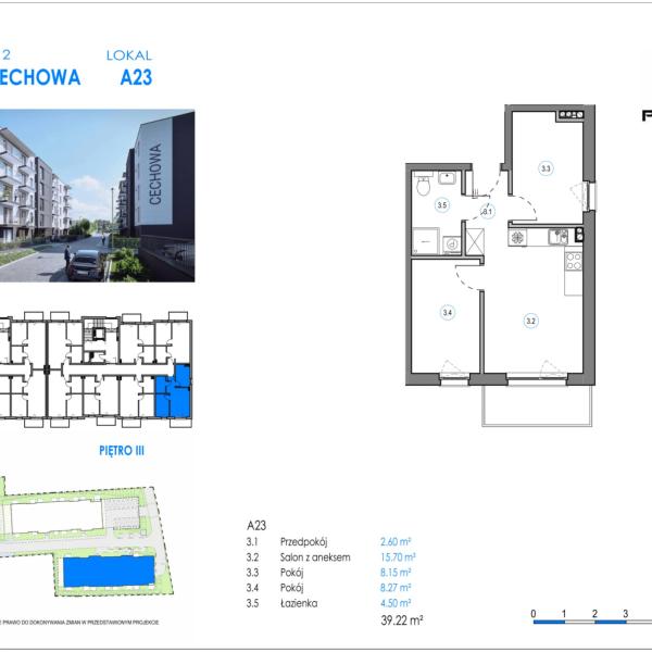 Mieszkanie A23 - Reda ul. Cechowa - ETAP 1