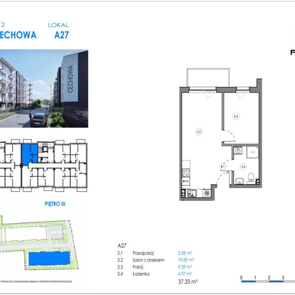 Mieszkanie A27 - Reda ul. Cechowa - ETAP 1