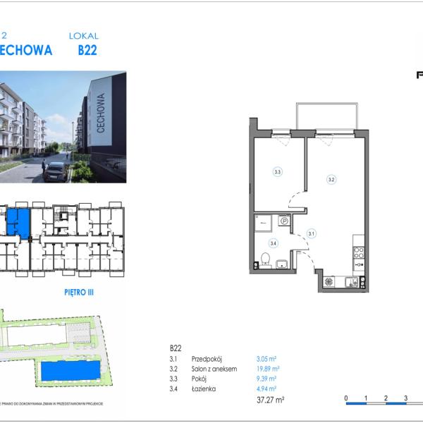 Mieszkanie B22 - Reda ul. Cechowa - ETAP 1