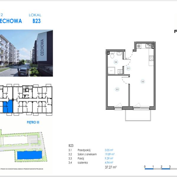 Mieszkanie B23 - Reda ul. Cechowa - ETAP 1