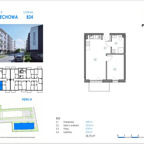 Mieszkanie B24 - Reda ul. Cechowa - ETAP 1