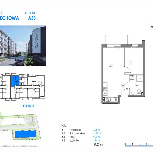 Mieszkanie A33 - Reda ul. Cechowa - ETAP 1