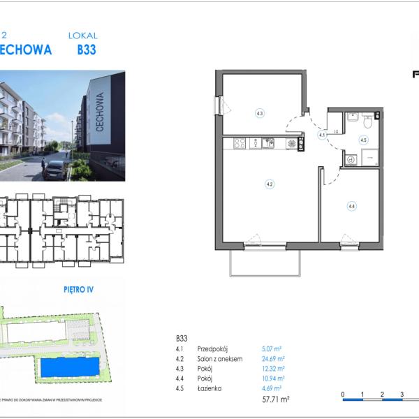 Mieszkanie B33 - Reda ul. Cechowa - ETAP 1