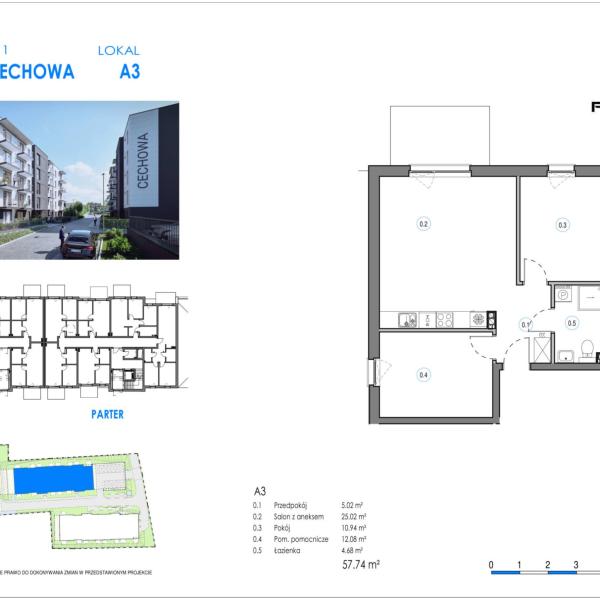Mieszkanie A3 - Reda ul. Cechowa - ETAP 2