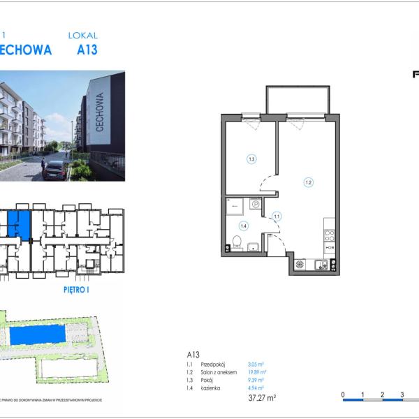 Mieszkanie A13 - Reda ul. Cechowa - ETAP 2