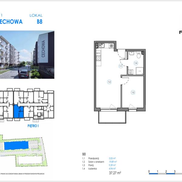 Mieszkanie B8 - Reda ul. Cechowa - ETAP 2