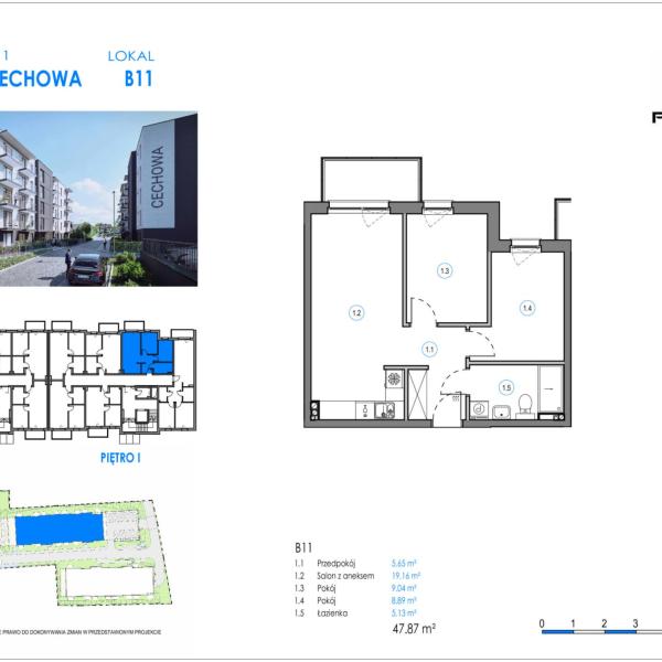 Mieszkanie B11 - Reda ul. Cechowa - ETAP 2