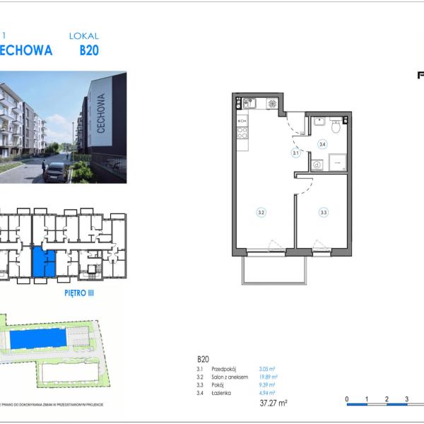 Mieszkanie B20 - Reda ul. Cechowa - ETAP 2