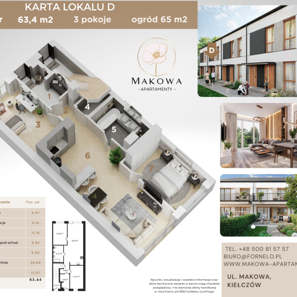 Mieszkanie B1 - Makowa Apartamenty