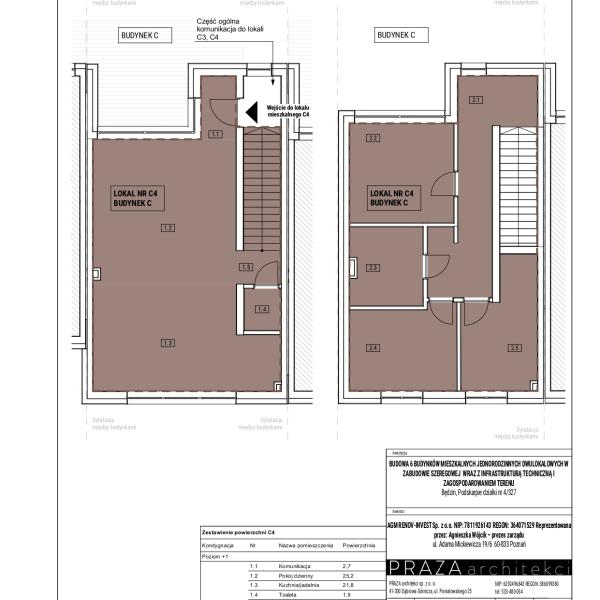 Lokal 4C Apartament dwupoziomowy - Będzin Podskarpie