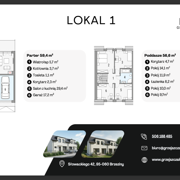 Lokal 1 - Słowackiego 42, 95-060 Brzeziny