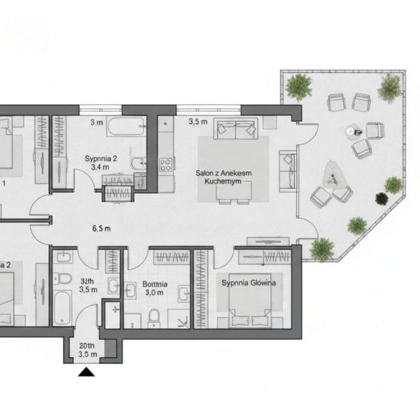 Mieszkanie L-1 - Osiedle Zielone Tarasy
