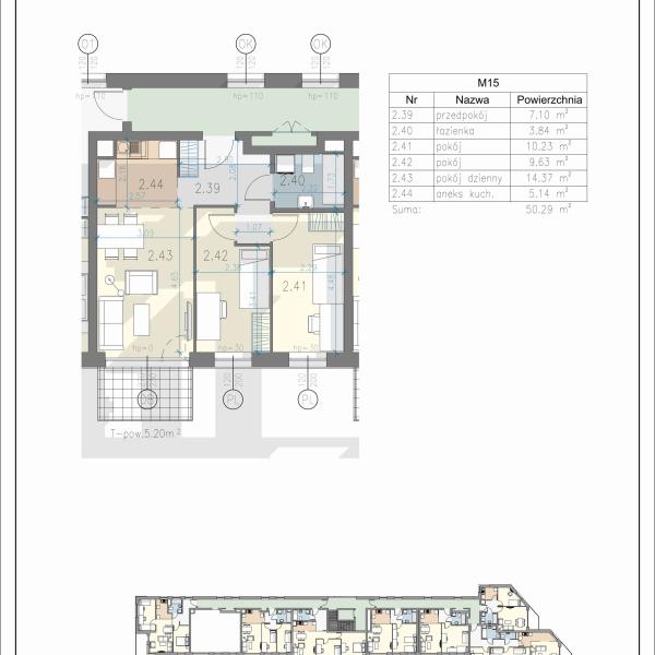 Mieszkanie L-15 - Residence Przewóz 41