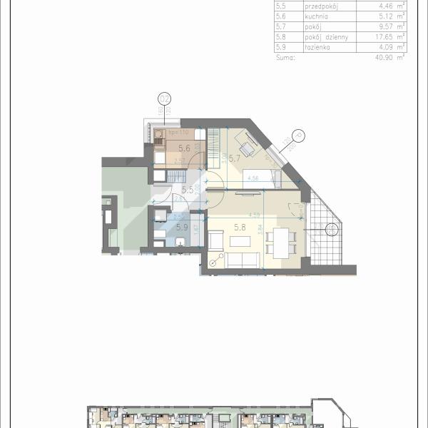 Mieszkanie L-33 - Residence Przewóz 41