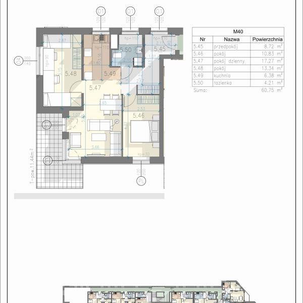 Mieszkanie L-40 - Residence Przewóz 41