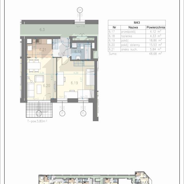 Mieszkanie L-43 - Residence Przewóz 41