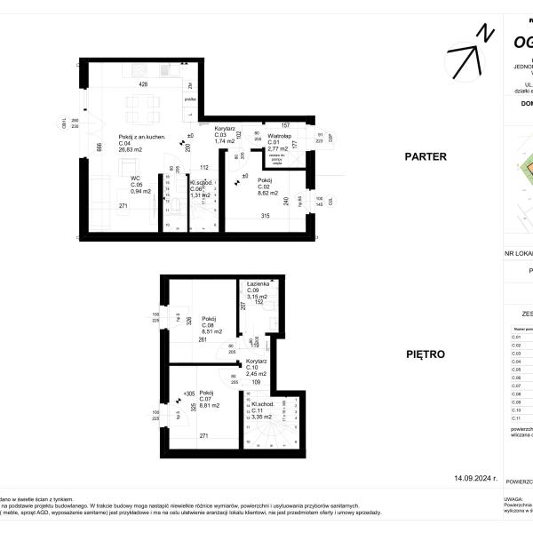 Mieszkanie 17C - Osiedle Ogrodowa Radzymin