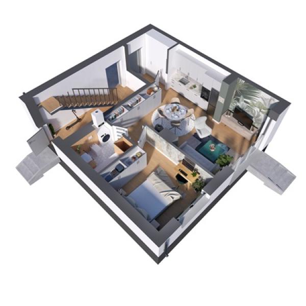 Mieszkanie 13A/1 - Rąbień Wierzbowa - Etap 2